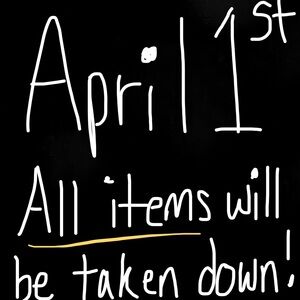 Upcoming Deadline for Listed Items